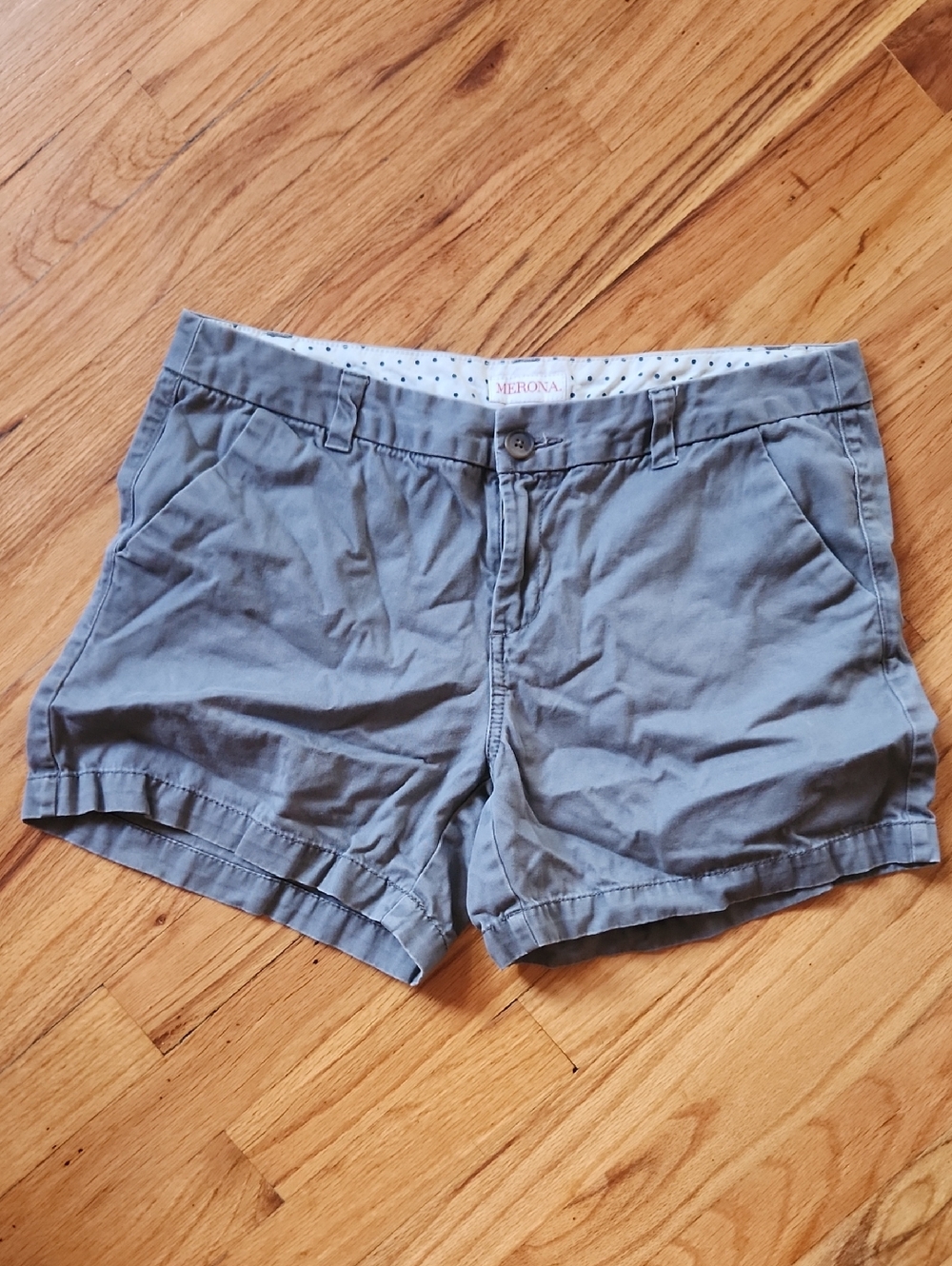 Merona Cotton Grey Shorts Size 8